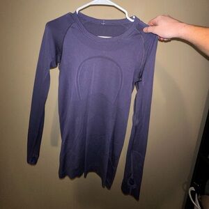 Lululemon swiftly tech long sleeve in purple.